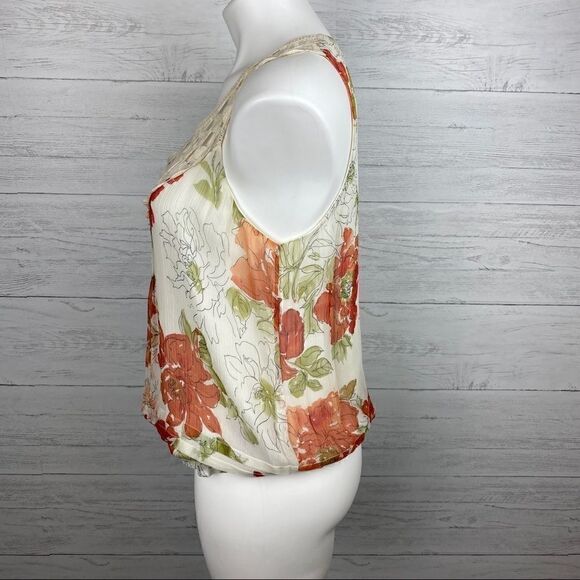 Gibson Chiffon Floral Tank - Picture 2 of 8